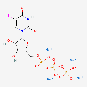 molecular formula C9H10IN2Na4O15P3 B12070876 5-Iodouridine 5'-triphosphate sodium salt-100mM solution 