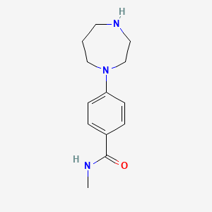 molecular formula C13H19N3O B12070890 4-[1,4]Diazepan-1-yl-N-methyl-benzamide 