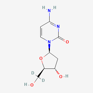 molecular formula C9H13N3O4 B12070925 2'-Deoxycytidine-5',5''-d2 