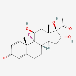 molecular formula C21H27FO5 B1207094 Descinolone CAS No. 595-52-8