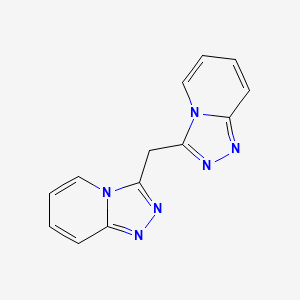 molecular formula C13H10N6 B1207098 3-([1,2,4]三唑并[4,3-a]吡啶-3-基甲基)-[1,2,4]三唑并[4,3-a]吡啶 CAS No. 4930-92-1