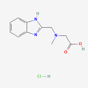 2-(((1H-Benzo[d]imidazol-2-yl)methyl)(methyl)amino)acetic acid hydrochloride