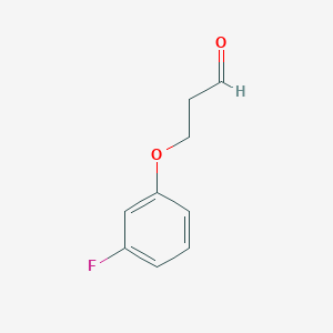 molecular formula C9H9FO2 B12071029 3-(3-Fluorophenoxy)propanal 