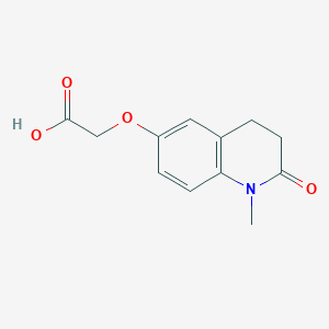 (1-Methyl-2-oxo-1,2,3,4-tetrahydro-quinolin-6-yloxy)-acetic acid