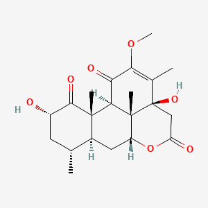 molecular formula C21H28O7 B1207106 Picrasin G CAS No. 35598-69-7