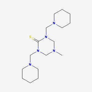 molecular formula C16H31N5S B1207110 Bis-triazine CAS No. 53818-15-8