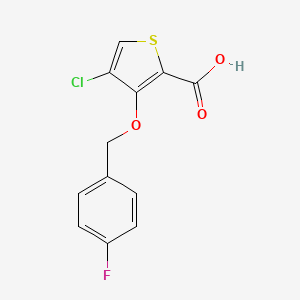 4-Chloro-3-((4-fluorobenzyl)oxy)thiophene-2-carboxylic acid