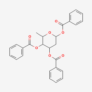 molecular formula C27H24O7 B12071212 D-Digitoxose Tribenzoate 