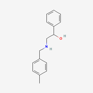 2-{[(4-Methylphenyl)methyl]amino}-1-phenylethan-1-ol