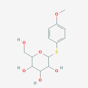 2-(Hydroxymethyl)-6-(4-methoxyphenyl)sulfanyloxane-3,4,5-triol