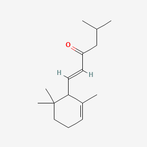 molecular formula C16H26O B12071295 (E)-5-Methyl-1-(2,6,6-trimethylcyclohex-2-en-1-yl)hex-1-en-3-one CAS No. 99948-88-6