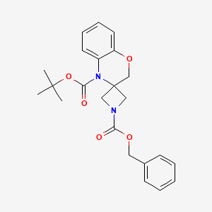 1-Benzyl 4'-tert-butyl spiro[azetidine-3,3'-benzo[b][1,4]oxazine]-1,4'(2'H)-dicarboxylate