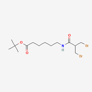 tert-Butyl 6-(3-bromo-2-(bromomethyl)propanamido)hexanoate