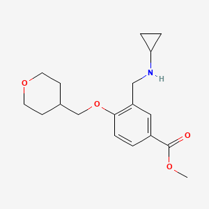 Methyl 3-((cyclopropylamino)methyl)-4-((tetrahydro-2H-pyran-4-yl)methoxy)benzoate