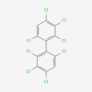 molecular formula C12H2Cl8 B1207136 2,2',3,3',4,4',6,6'-八氯联苯 CAS No. 33091-17-7