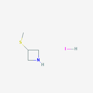 molecular formula C4H10INS B12071366 3-(Methylsulfanyl)azetidine hydroiodide 