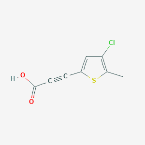 molecular formula C8H5ClO2S B12071383 3-(4-Chloro-5-methylthiophen-2-yl)propiolic acid 