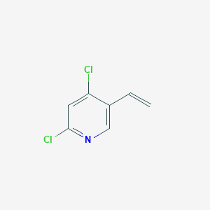 molecular formula C7H5Cl2N B12071442 2,4-Dichloro-5-ethenylpyridine 