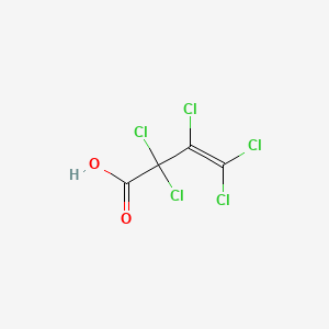 molecular formula C4HCl5O2 B1207145 Pentachloro-3-butenoic acid CAS No. 85743-61-9