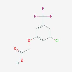 molecular formula C9H6ClF3O3 B12071457 2-[3-Chloro-5-(trifluoromethyl)phenoxy]acetic acid 