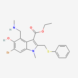 molecular formula C21H23BrN2O3S B12071471 Demethyl Arbidol 