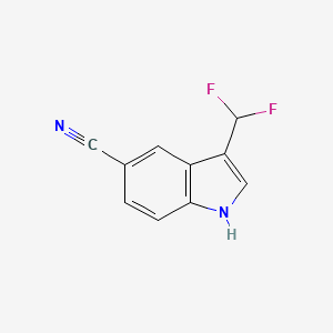 3-(Difluoromethyl)-1H-indole-5-carbonitrile