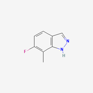 molecular formula C8H7FN2 B12071509 6-Fluoro-7-methyl-1H-indazole 