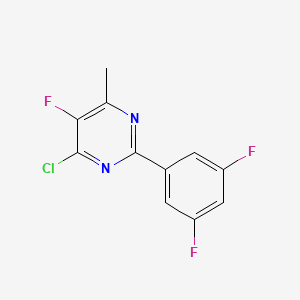 4-Chloro-2-(3,5-difluorophenyl)-5-fluoro-6-methylpyrimidine