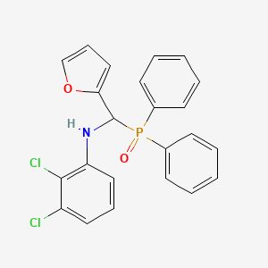 2-Furanmethanamine, N-(2,3-dichlorophenyl)-alpha-(diphenylphosphinyl)-