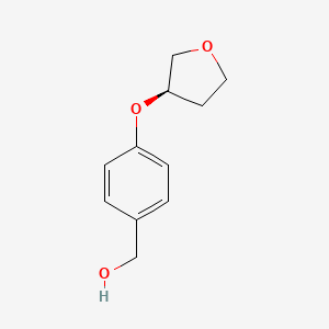 {4-[(3R)-oxolan-3-yloxy]phenyl}methanol