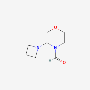 3-(Azetidin-1-yl)morpholine-4-carbaldehyde