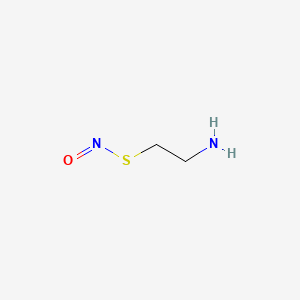 molecular formula C2H6N2OS B1207157 S-Nitrosocysteamine CAS No. 67616-42-6