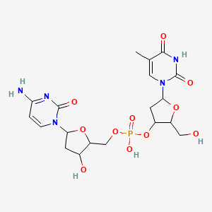 [5-(4-Amino-2-oxopyrimidin-1-yl)-3-hydroxyoxolan-2-yl]methyl [2-(hydroxymethyl)-5-(5-methyl-2,4-dioxopyrimidin-1-yl)oxolan-3-yl] hydrogen phosphate