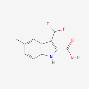 3-(Difluoromethyl)-5-methyl-1H-indole-2-carboxylic acid