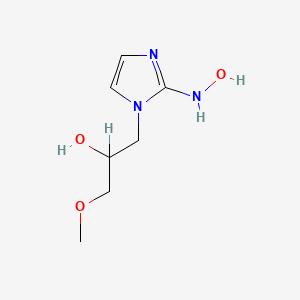 molecular formula C7H13N3O3 B1207167 1-[2-(Hydroxyamino)imidazol-1-yl]-3-methoxypropan-2-ol CAS No. 78524-63-7
