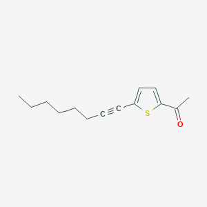 molecular formula C14H18OS B12071698 1-(5-Oct-1-ynyl-2-thienyl)ethan-1-one CAS No. 662138-55-8