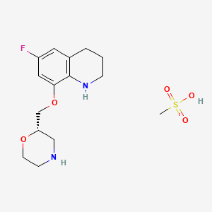 (S)Fluoro-6(morpholinyl-2-methoxy)-8-tetrahydro-1,2,3,4-quinoline