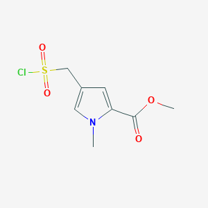 Methyl 4-((chlorosulfonyl)methyl)-1-methyl-1H-pyrrole-2-carboxylate