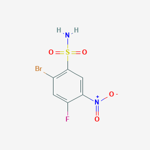 2-Bromo-4-fluoro-5-nitrobenzene-1-sulfonamide