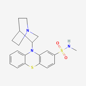 10H-Phenothiazine-2-sulfonamide, 10-(1-azabicyclo(2.2.2)oct-3-yl)-N-methyl-