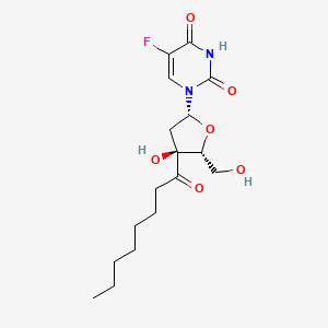 molecular formula C17H25FN2O6 B1207184 3'-Octanoyl-5-fluoro-2'-deoxyuridine CAS No. 86977-19-7