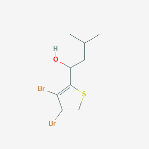 1-(3,4-Dibromothiophen-2-yl)-3-methylbutan-1-ol