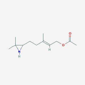 (E)-5-(3,3-Dimethylaziridin-2-yl)-3-methylpent-2-en-1-yl acetate