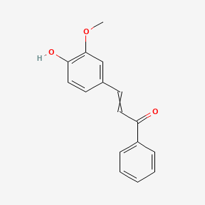 molecular formula C16H14O3 B1207191 3-Methoxy4-hydroxychalkon 
