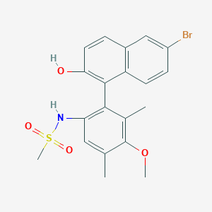 1-(6-(Methylsulfonamido)-3-methoxy-2,4-dimethylphenyl)-6-bromonaphthalen-2-ol