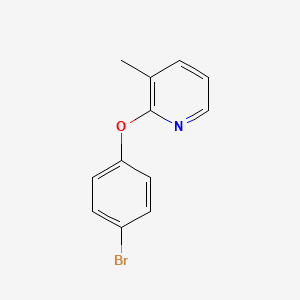 molecular formula C12H10BrNO B12071963 2-(4-Bromophenoxy)-3-methylpyridine 