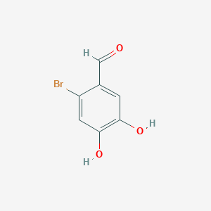 molecular formula C7H5BrO3 B12072010 2-Bromo-4,5-dihydroxybenzaldehyde CAS No. 4815-99-0