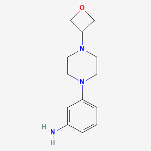 molecular formula C13H19N3O B12072017 3-(4-(Oxetan-3-yl)piperazin-1-yl)aniline 