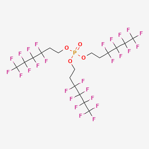 molecular formula C18H12F27O4P B12072019 Tris(1H,1H,2H,2H-perfluorohexyl) phosphate CAS No. 1887067-55-1