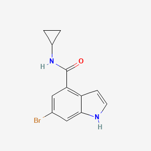 6-Bromo-1H-indole-4-carboxylic acid cyclopropylamide